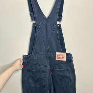 Levi's Charcoal Denim Overalls
